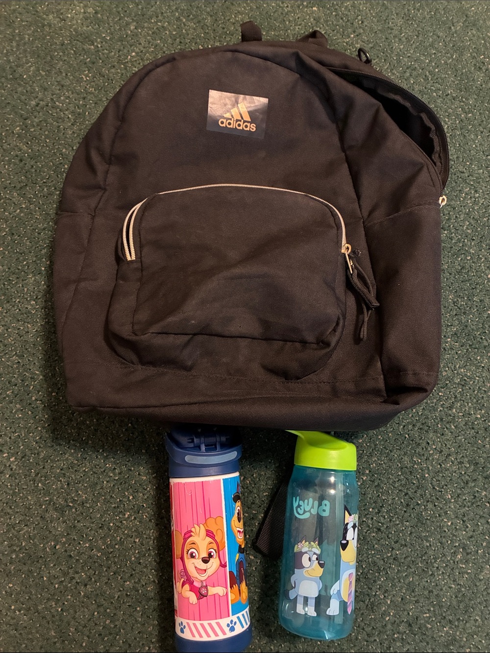 adidas Black Kids Backpack Bundle